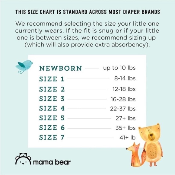 Mama Bear Gentle Touch Diapers, Hypoallergenic, Size 5 - Picture 5 of 5